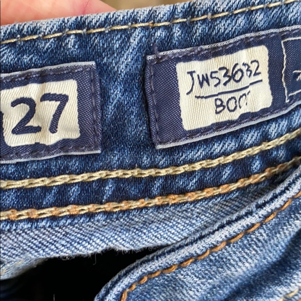Miss Me Boot Cut Ripped Jeans Size 27 - Picture 10 of 10